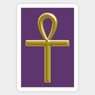 Golden Ankh - Key of Life Sticker